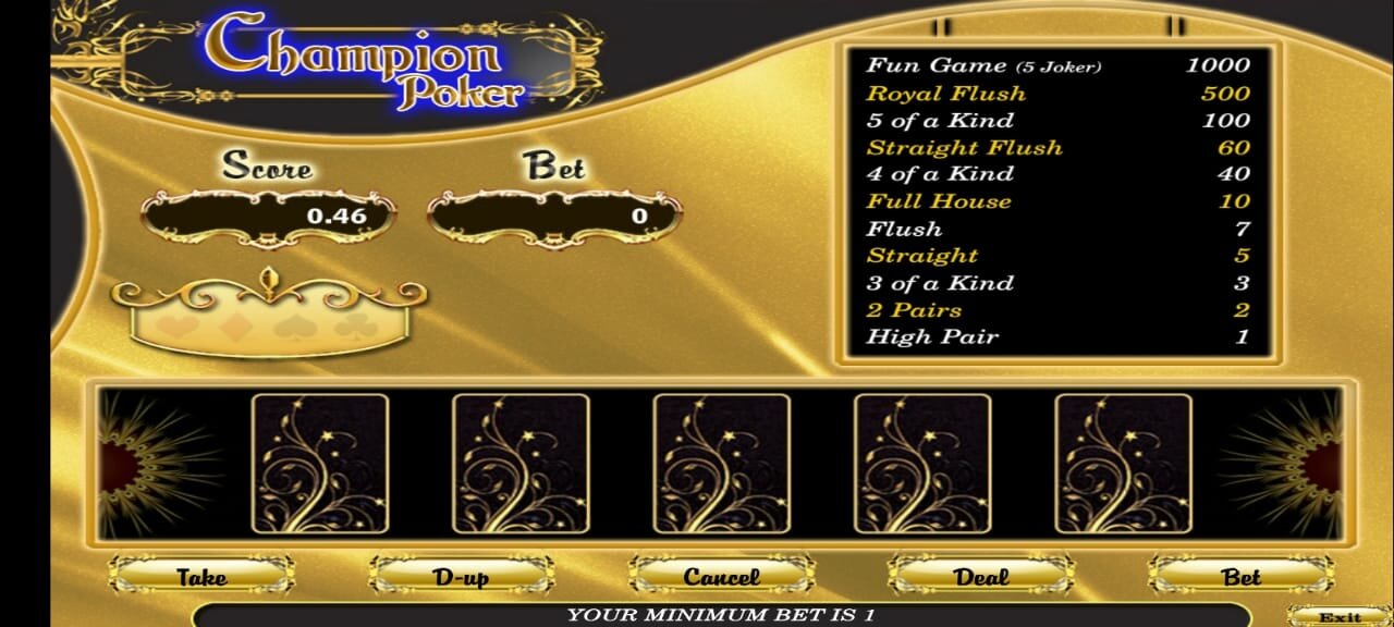 Champion Poker illustration